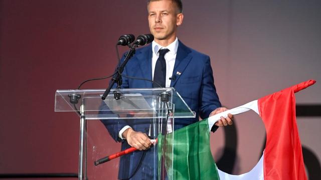Péter Magyar. | Zoltan Balogh/EPA
