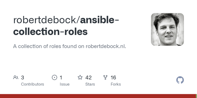 A collection of roles found on robertdebock.nl. Contribute to robertdebock/ansible-collection-roles development by creating an account on GitHub.