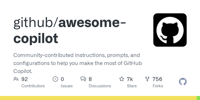 Community-contributed instructions, prompts, and configurations to help you make the most of GitHub Copilot. - github/awesome-copilot