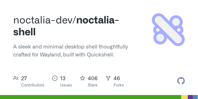 A sleek and minimal desktop shell thoughtfully crafted for Wayland, built with Quickshell. - noctalia-dev/noctalia-shell