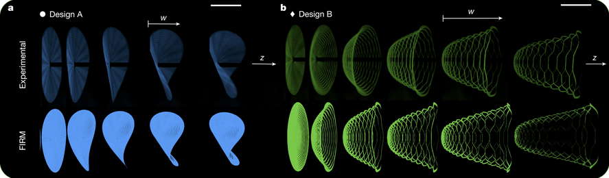 Colorful parachutes at different levels of expansion Colorful parachutes at different levels of expansion