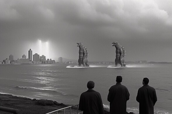 Two Godzillas