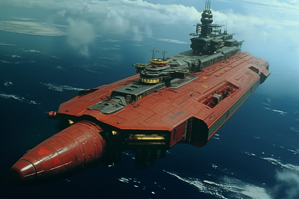 A space battleship