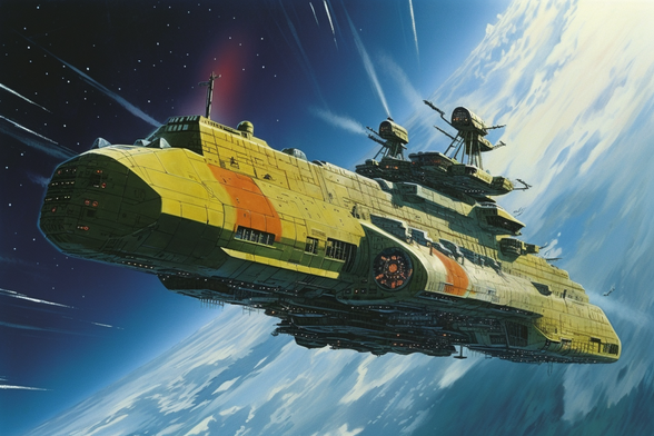 A space battleship