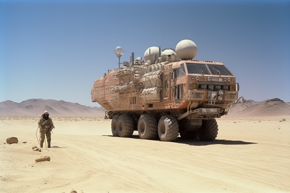 A truck (for battle)