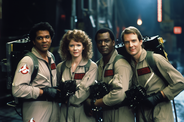 Four diverse ghostbusters 