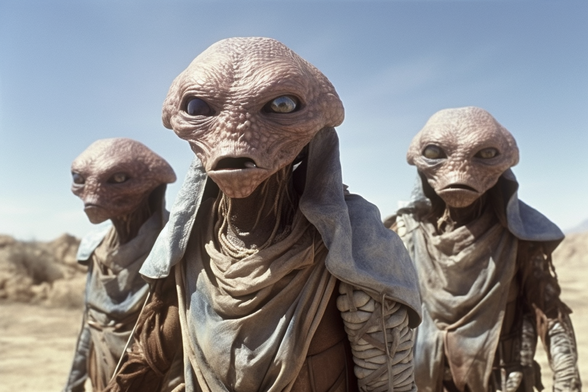 Three alien dudes