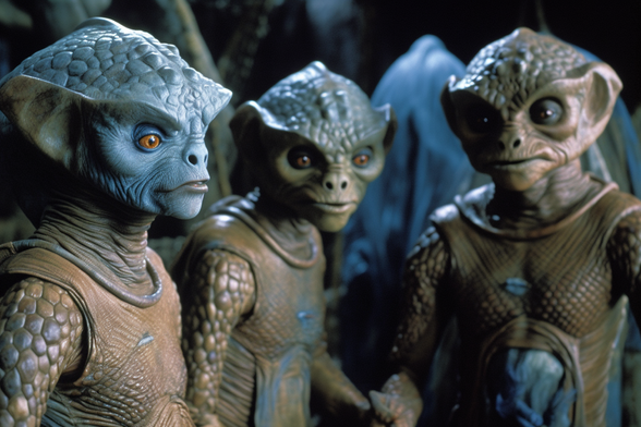 Three alien dudes