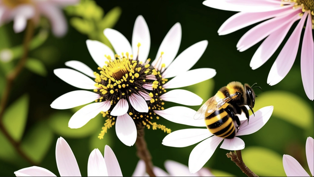 Artificially created photograph of a bee for the World Bee Day (May 20th). Artbot prompt: "Create a close-up photography of a heavy bumble bee approaching a large blossom , Bokeh", Sampler: k_euler_a
Model: Deliberate
Model version: 2
Seed: 1293170801
Steps: 80
Guidance / cfg scale: 9
Denoise: 0.75‌
Karras: false
Hi-res fix: false
CLIP skip: 1
tiled: false
