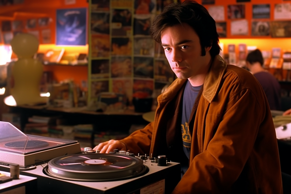 Not John Cusack in a record store