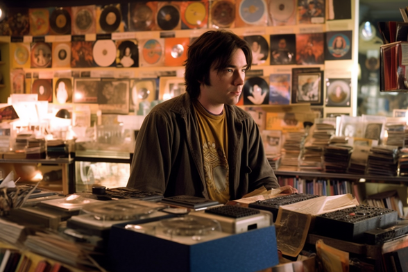 Not John Cusack in a record store