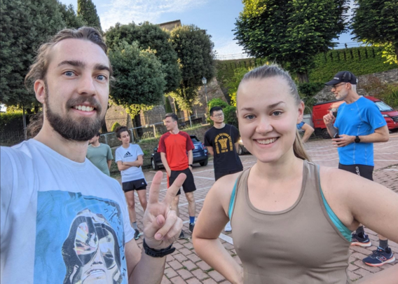 Early morning running group at #ISWS2023, probably before we started to run ;-)