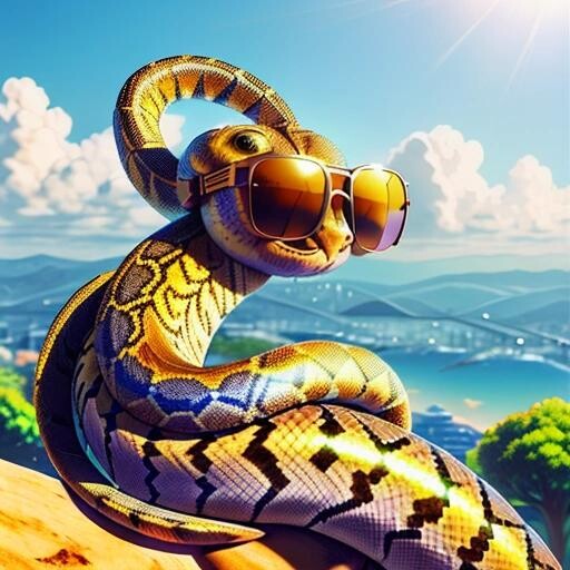 Stylepunks a python wearing sunglasses divisions by zero