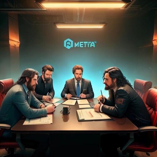 Image with seed 3885005925 generated via Stable Diffusion through @stablehorde@sigmoid.social. Prompt: a realistic scene of Mastodon instance admins signing an NDA for Meta's attorneys before the secret project92 meeting.#Project92 #Barcelona #Meta #Mastodon #Fediverse #AI, coalpunkai###, worst quality, low quality:1.4), EasyNegative, bad anatomy, bad hands, cropped, missing fingers, missing toes, too many toes, too many fingers, missing arms, long neck, Humpbacked, deformed, disfigured, poorly drawn face, distorted face, mutation, mutated, extra limb, ugly, poorly drawn hands, missing limb, floating limbs, disconnected limbs, malformed hands, out of focus, long body, monochrome, symbol, text, logo, door frame, window frame, mirror frame