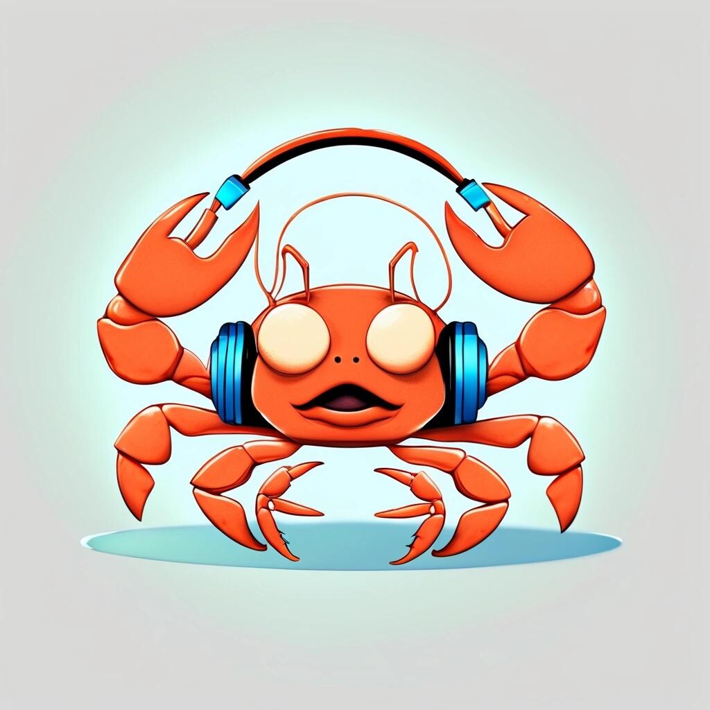 featured a crab listening music with headphones Divisions by zero