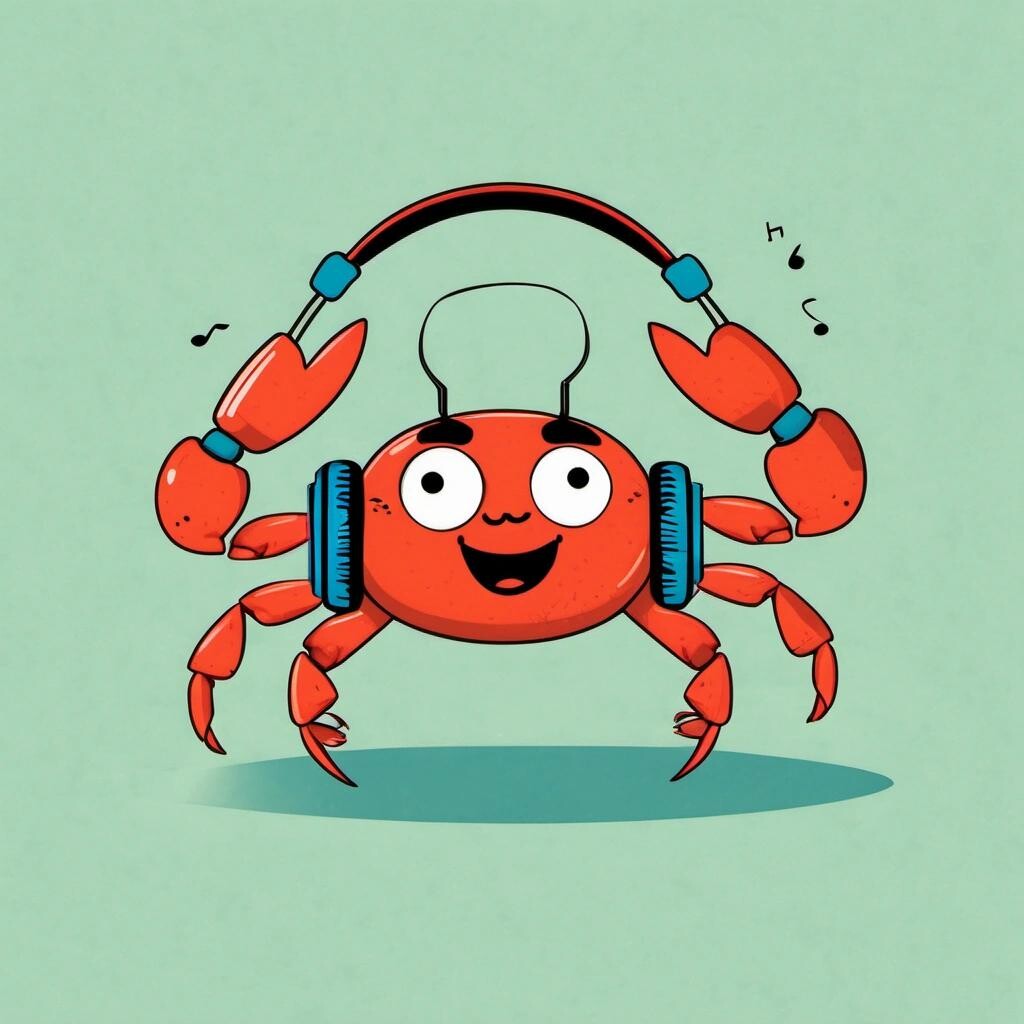 featured a crab listening music with headphones Divisions by zero