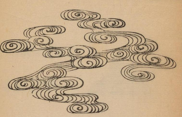 illustration of cloud like waves 