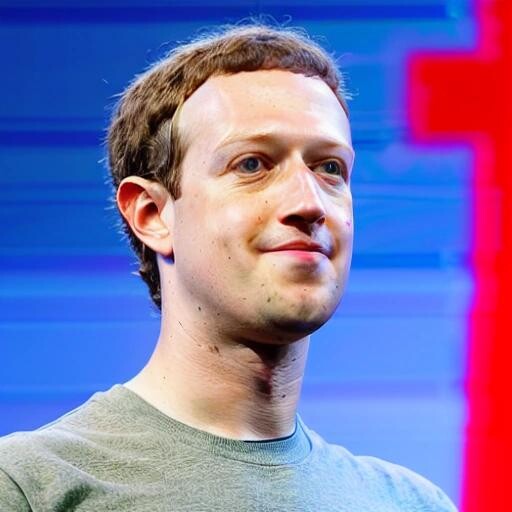 Image with seed 3170741090 generated via Stable Diffusion through @stablehorde@sigmoid.social. Prompt: mark zuckerberg standing in front of the firehose, trying to drink from it