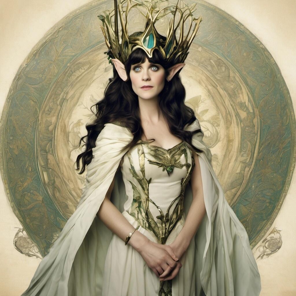 featured: Zooey Deschanel as High Elven Queen