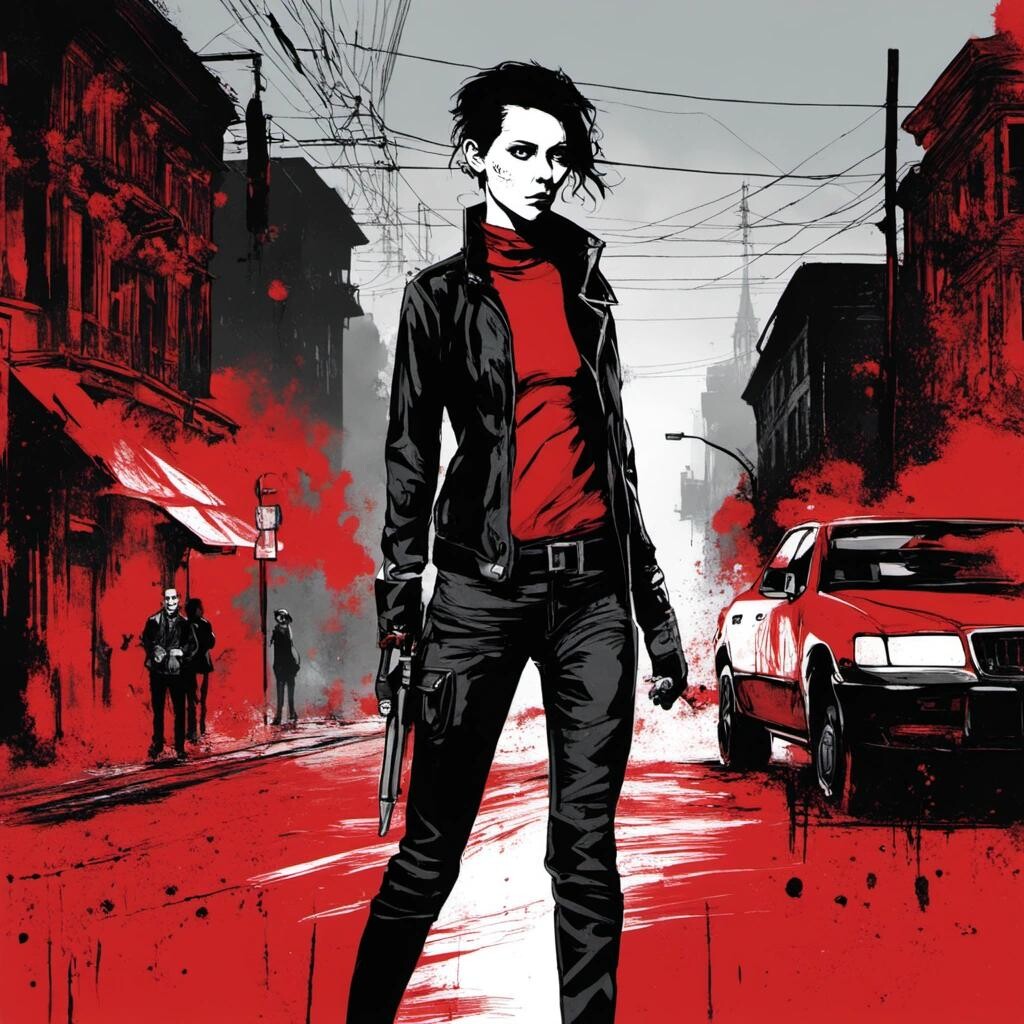 featured: lisbeth salander painting the town red