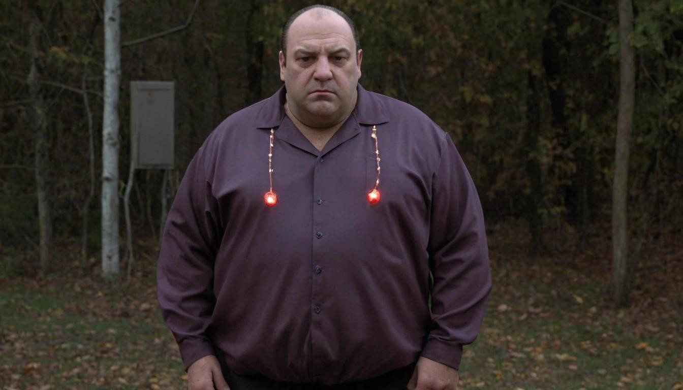Image with seed 3536947807 generated via Stable Diffusion through @stablehorde@sigmoid.social. Prompt: "Tony Soprano decided to be a Zener diode for Halloween"