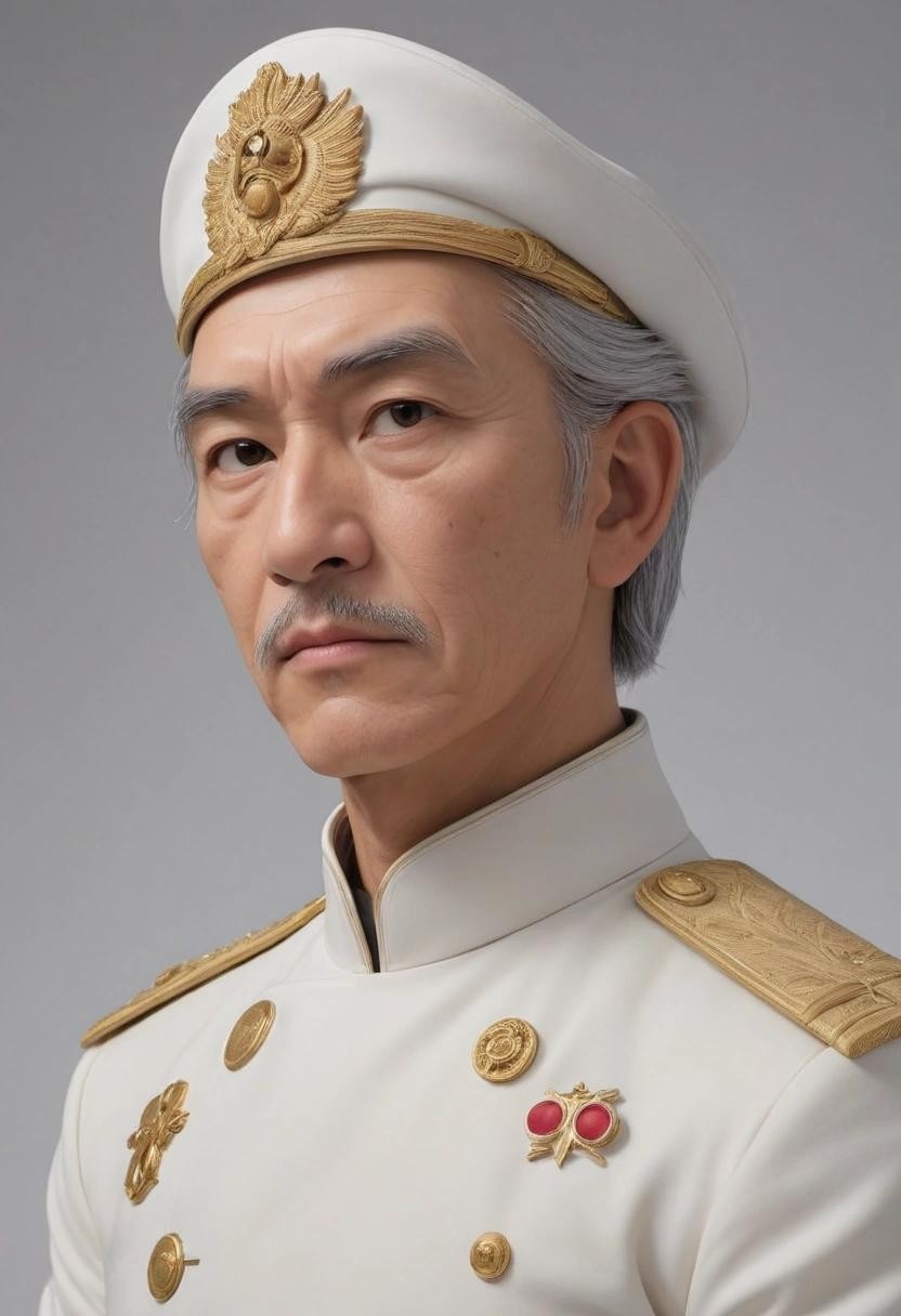 Image with seed 1373439865 generated via Stable Diffusion through @stablehorde@sigmoid.social. Prompt: Admiral Yang Wen-Li of the Alliance of Free Planets from the anime Legends of the Galactic Heroes###