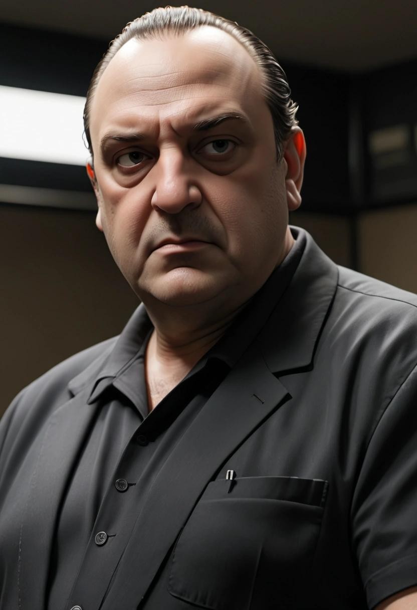 Image with seed 2235334306 generated via Stable Diffusion through @stablehorde@sigmoid.social. Prompt: tony soprano orchestrating container deployments devops style in kubernetes with prometheus monitoring and grafana###