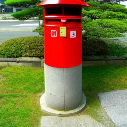 Image with seed 4287784050 generated via Stable Diffusion through @stablehorde@sigmoid.social. Prompt: a Japanese postbox 