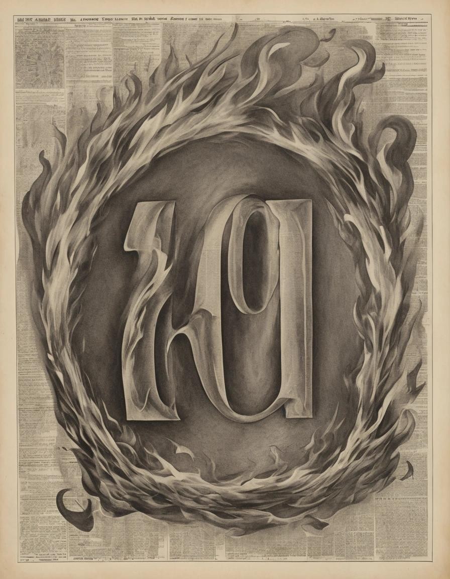 Image with seed 3638894356 generated via Stable Diffusion through @stablehorde@sigmoid.social. Prompt: antique broadsheet drawing, the number 404 in flames , text, monotone###, colorful