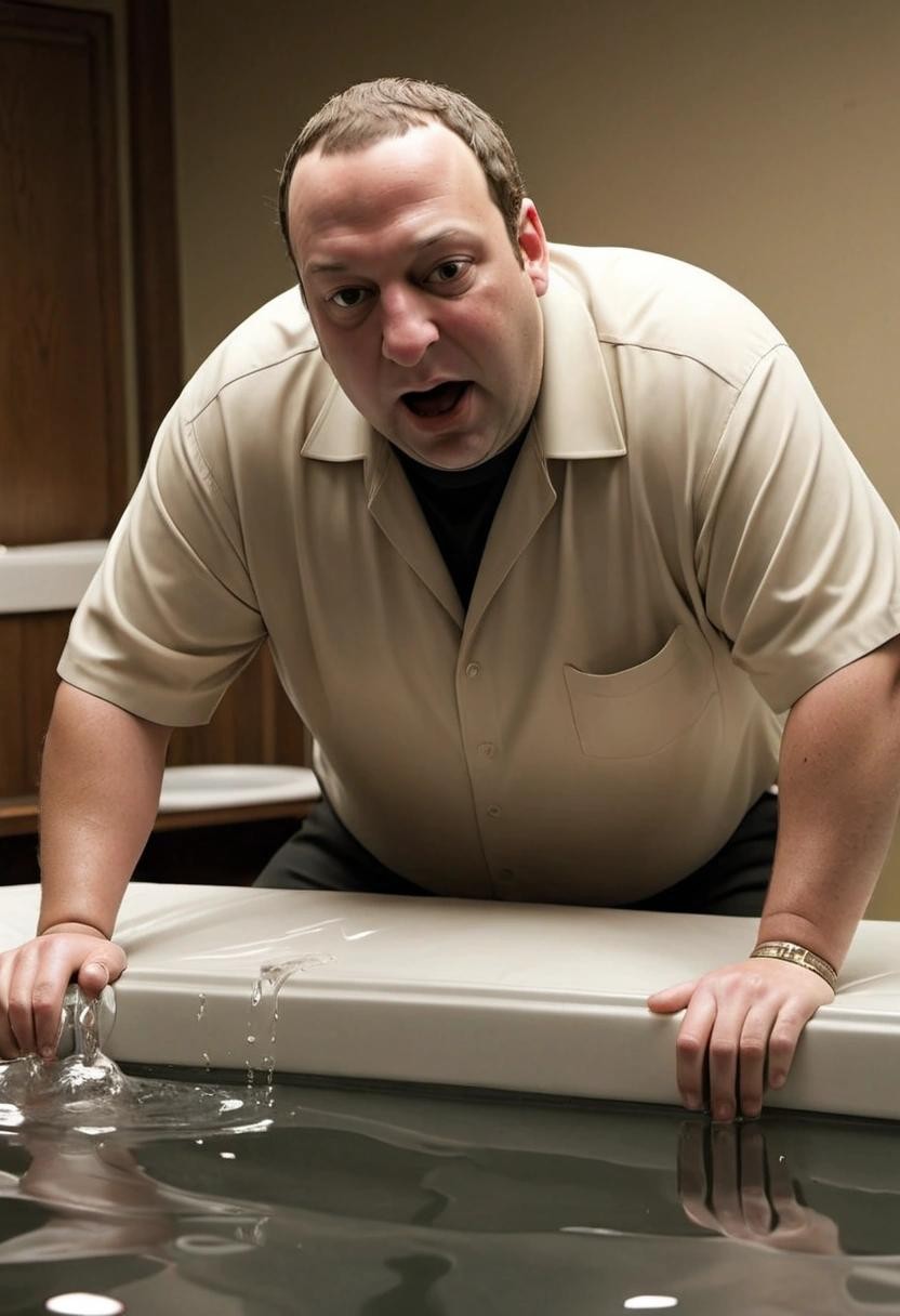 Image with seed 1692832717 generated via Stable Diffusion through @stablehorde@sigmoid.social. Prompt: tony soprano waterboarding mark zuckerberg
