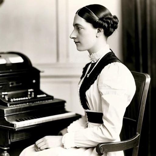 Image with seed 1086383167 generated via Stable Diffusion through @stablehorde@sigmoid.social. Prompt: an Edwardian diplomat with a teletype for a head. 