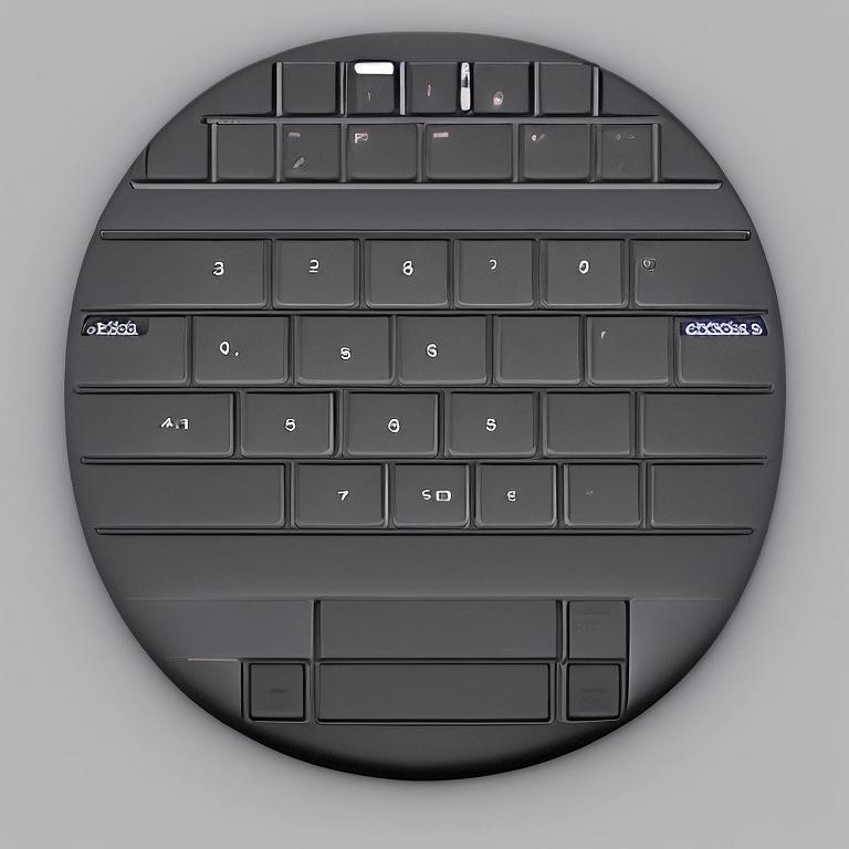 Image with seed 1761693620 generated via Stable Diffusion through @stablehorde@sigmoid.social. Prompt: a matte black head comprising computer keyboard keys. 