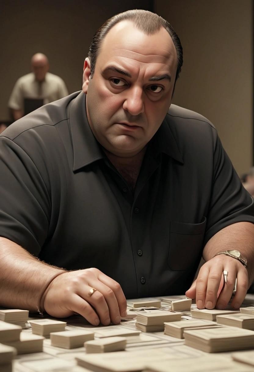 Image with seed 582791225 generated via Stable Diffusion through @stablehorde@sigmoid.social. Prompt: tony soprano orchestrating dynamic operations across his scalable cluster