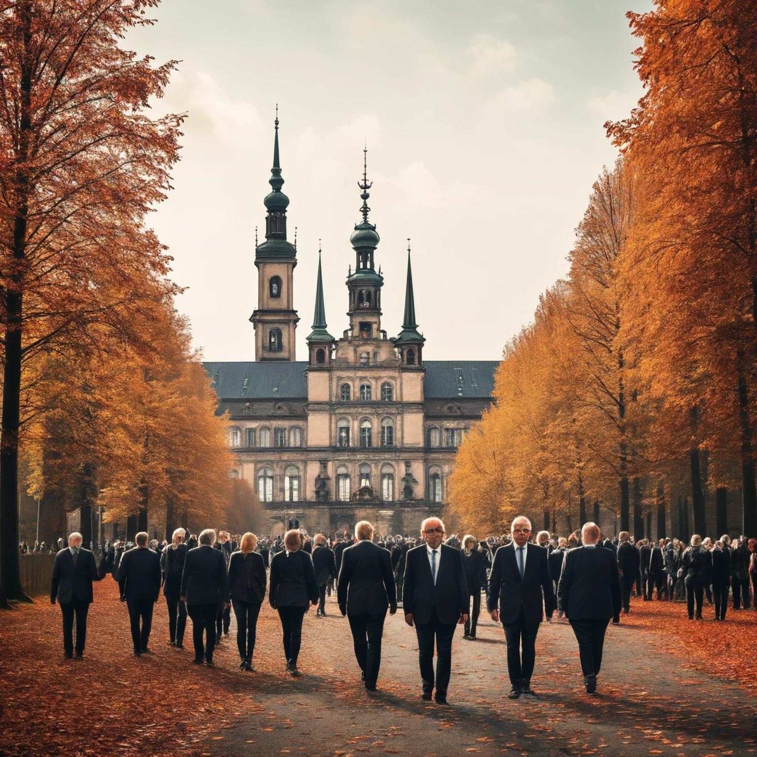 Image with seed 2601988646 generated via Stable Diffusion through @stablehorde@sigmoid.social. Prompt: a picture of the future of German politics