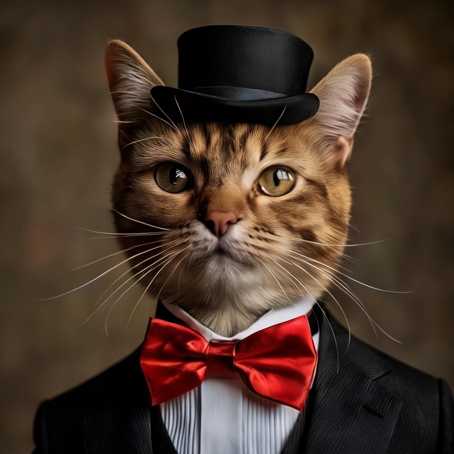 Image with seed 1666785488 generated via Stable Diffusion through @stablehorde@sigmoid.social. Prompt: a dapper bith wearing a toupee and bowtie