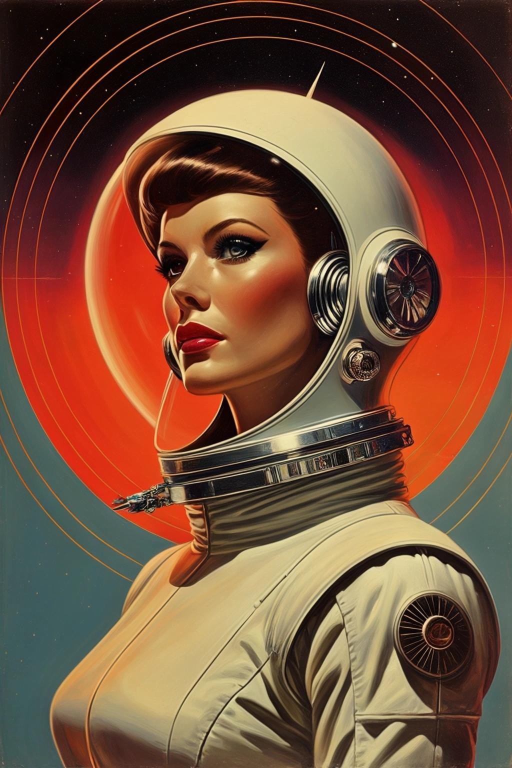 Image with seed 3128802669 generated via Stable Diffusion through @stablehorde@sigmoid.social. Prompt: the glorious days of the galactic empire, space opera, science fiction, far future, glamour, kitsch