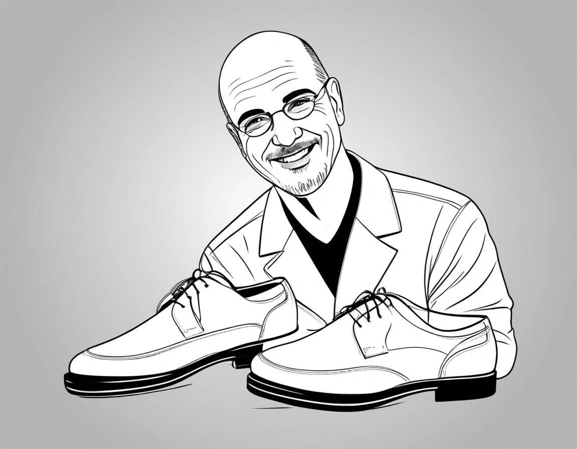 Image with seed 490285124 generated via Stable Diffusion through @stablehorde@sigmoid.social. Prompt: line art drawing, an italian shoemaker around 40, bald, smiling, prof. Claudio Grassi , professional, sleek, modern, minimalist, graphic, line art, vector graphics###, anime, photorealistic, 35mm film, deformed, glitch, blurry, noisy, off-center, deformed, cross-eyed, closed eyes, bad anatomy, ugly, disfigured, mutated, realism, realistic, impressionism, expressionism, oil, acrylic