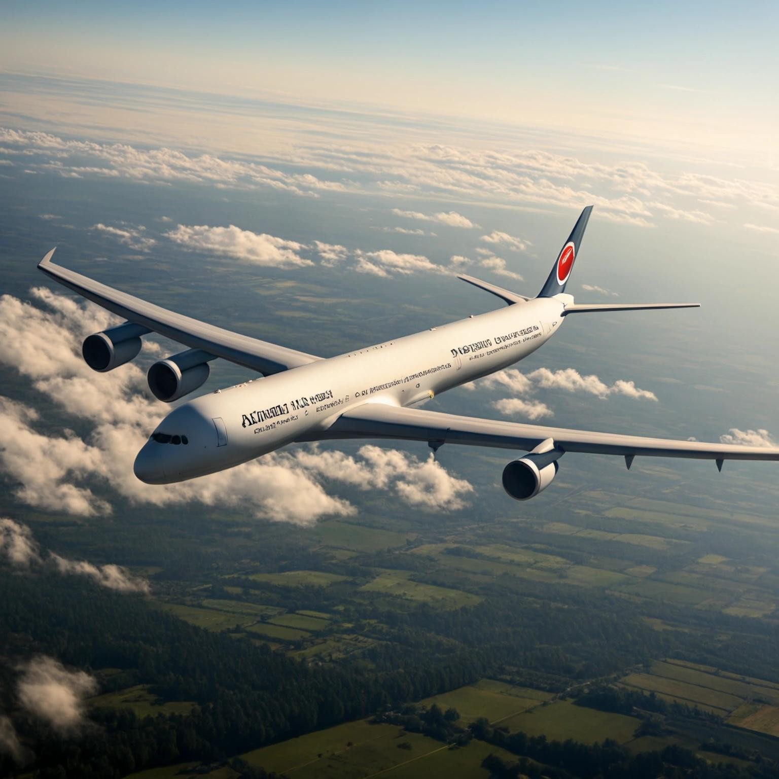 Image with seed 382775639 generated via Stable Diffusion through @stablehorde@sigmoid.social. Prompt: an a380 plane in flight over Germany at noon in sunny weather