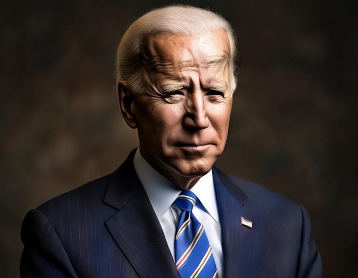 Image with seed 3118164874 generated via Stable Diffusion through @stablehorde@sigmoid.social. Prompt: Joe Biden as Genocide Joe