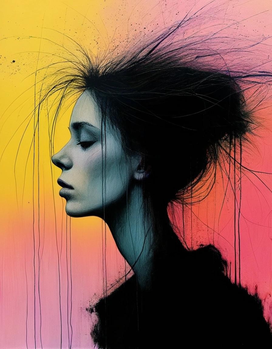 Image with seed 930674773 generated via Stable Diffusion through @stablehorde@sigmoid.social. Prompt: We don't forget anything that has passed through us; style of Louis Jover and Zdzisław Beksiński and Bryan Larsen, soft vibrant muted pastel colours