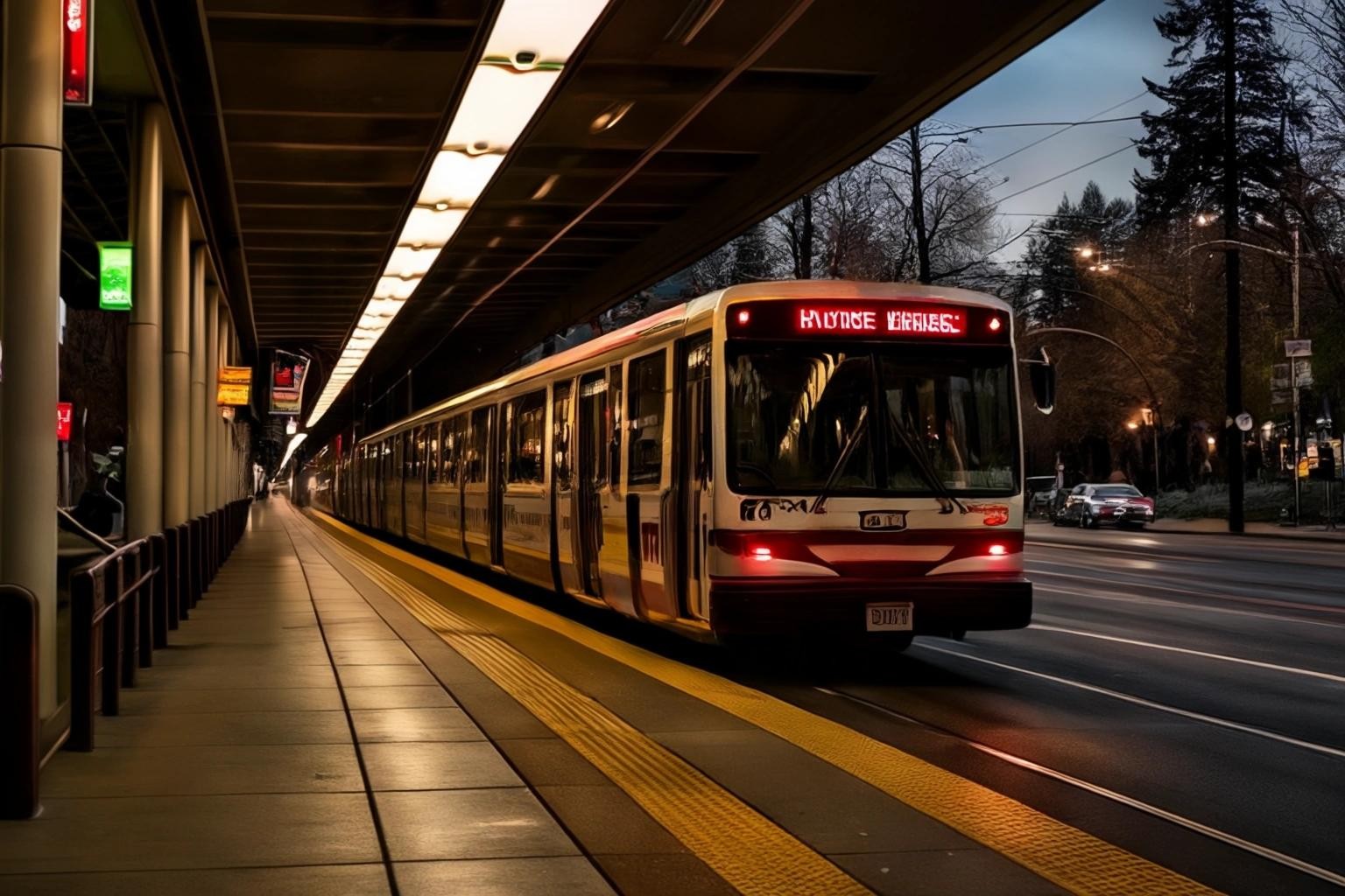 Image with seed 174932376 generated via Stable Diffusion through @stablehorde@sigmoid.social. Prompt: king county metro rapidride passenger