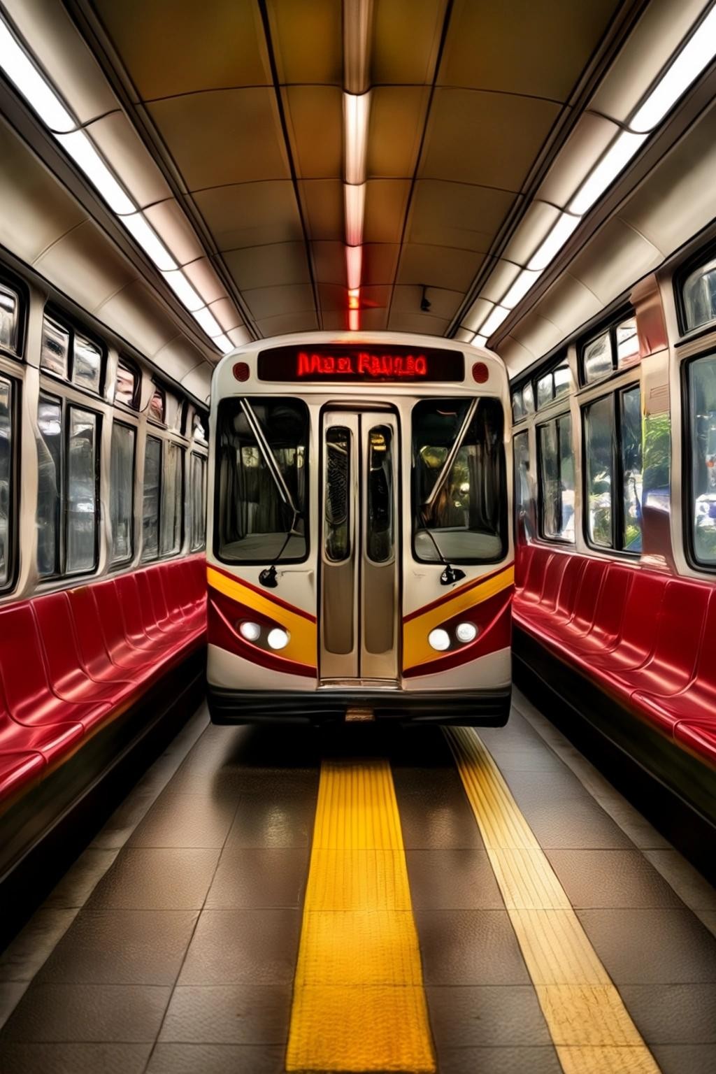 Image with seed 501129387 generated via Stable Diffusion through @stablehorde@sigmoid.social. Prompt: king county metro rapidride passenger