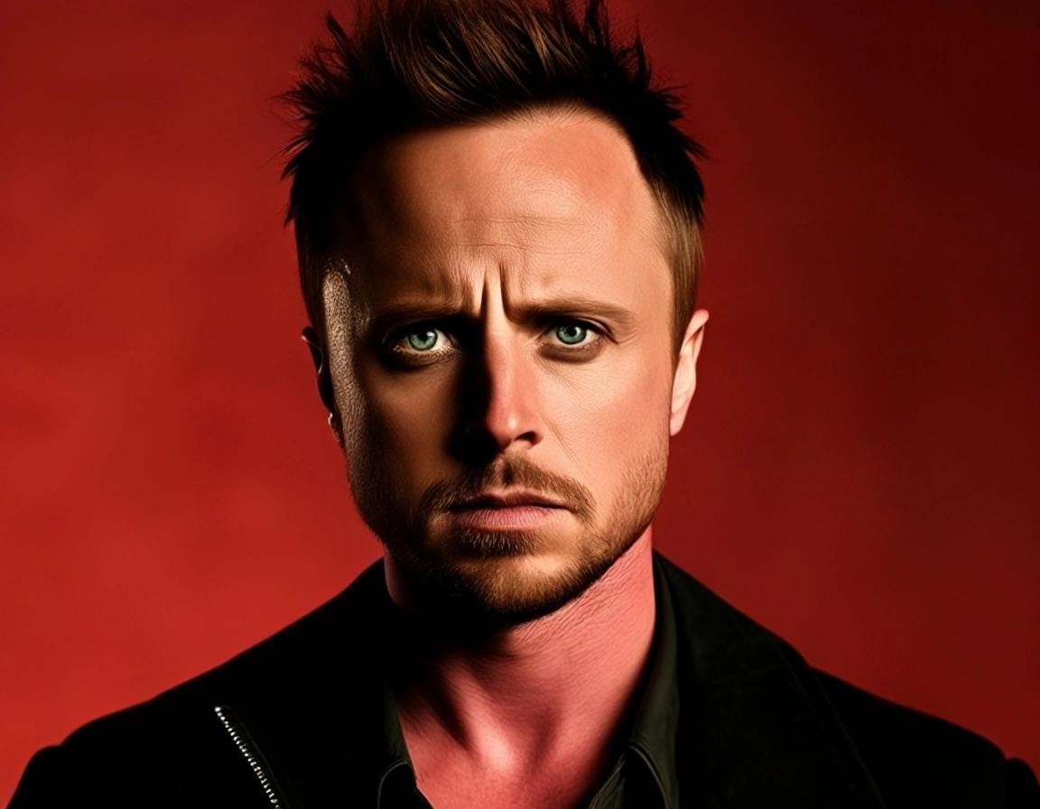 Image with seed 3182864710 generated via Stable Diffusion through @stablehorde@sigmoid.social. Prompt: jesse pinkman very chalantly refusing the "sexiest woman alive" award