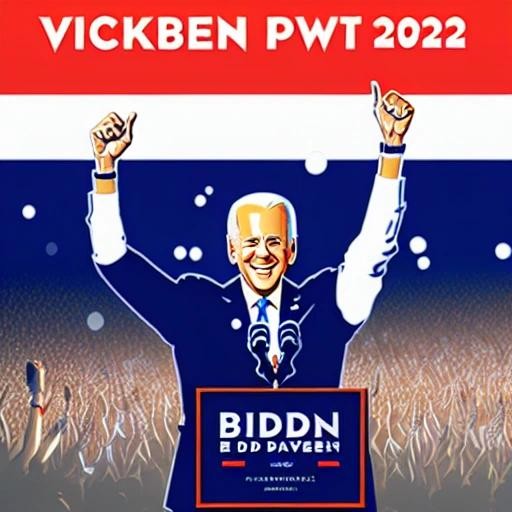Image with seed 1265050216 generated via Stable Diffusion through @stablehorde@sigmoid.social. Prompt: Joe Biden victory in November 2024 presidential election  , mdjrny-pntrt
