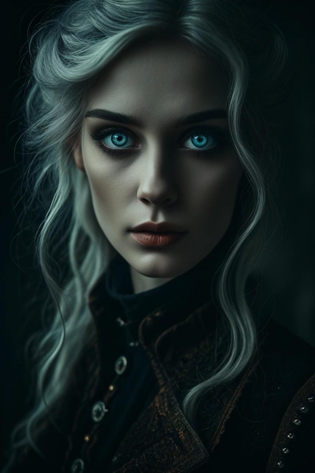 Image with seed 3479114285 generated via Stable Diffusion through @stablehorde@sigmoid.social. Prompt: Twice Upon A Time, dark fantasy, twisted fairytale, dungeonpunk, perfect face, expressive eyes, cinematic lighting, cinematic postprocessing
