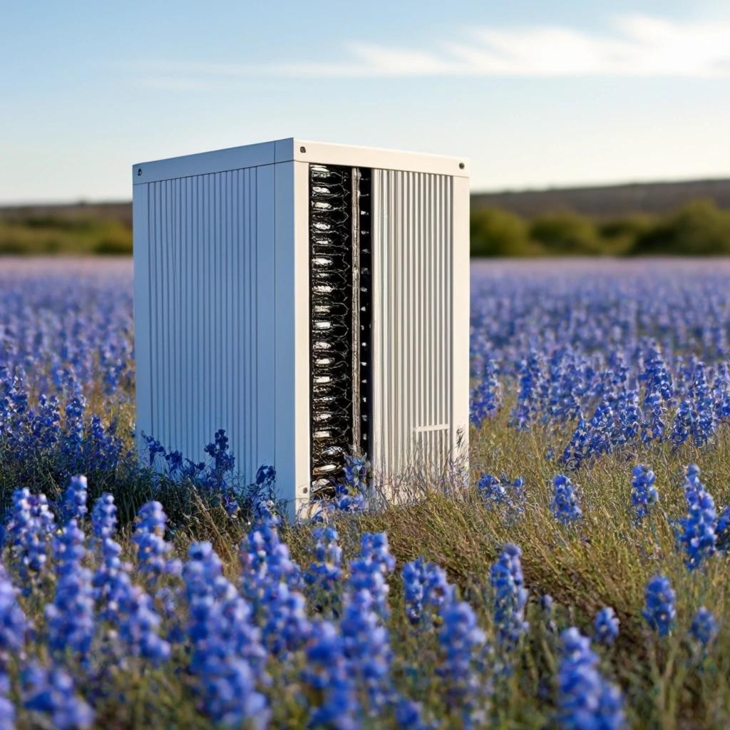 Image with seed 4110469511 generated via Stable Diffusion through @stablehorde@sigmoid.social. Prompt: a white computer server sitting heroically in a field of bluebonnets.