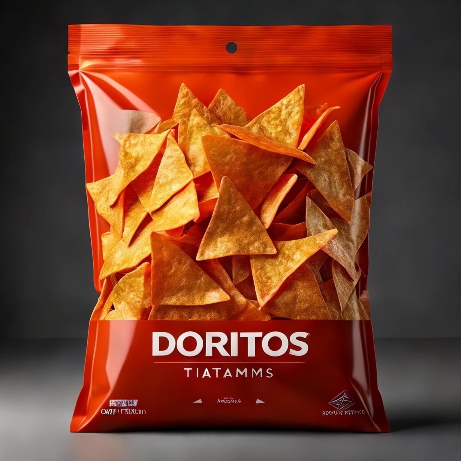 Image with seed 1579625938 generated via Stable Diffusion through @stablehorde@sigmoid.social. Prompt: a bag of solid titanium doritos