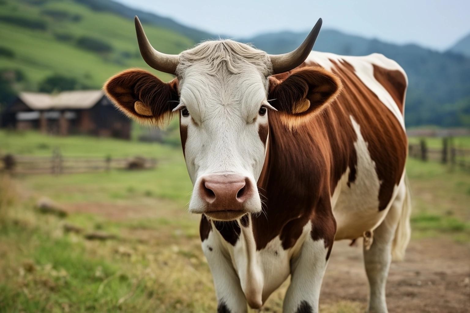 Image with seed 2404464118 generated via Stable Diffusion through @stablehorde@sigmoid.social. Prompt: a cow in the meeting point
