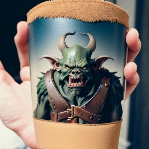 Image with seed 3647806727 generated via Stable Diffusion through @stablehorde@sigmoid.social. Prompt: Goblincore, Masterpiece, Best Quality, 8k, Professional , By Tony Sart , Trending On Artstation, Intricated Details, Detailed, Realsitic, Boekh , Photorealistic, Dark Shadows, Natural Light, Dramatic, Gazlowe - The Goblin Dad, A Funny Goblin, Wearing tshirt with the text NUTRONIC and dark jeans, POV, by lee jeffries, nikon d850, film stock photograph ,4 kodak portra 400 ,camera f1.6 lens ,rich colors ,hyper realistic ,lifelike texture, dramatic lighting , cinestill 800
