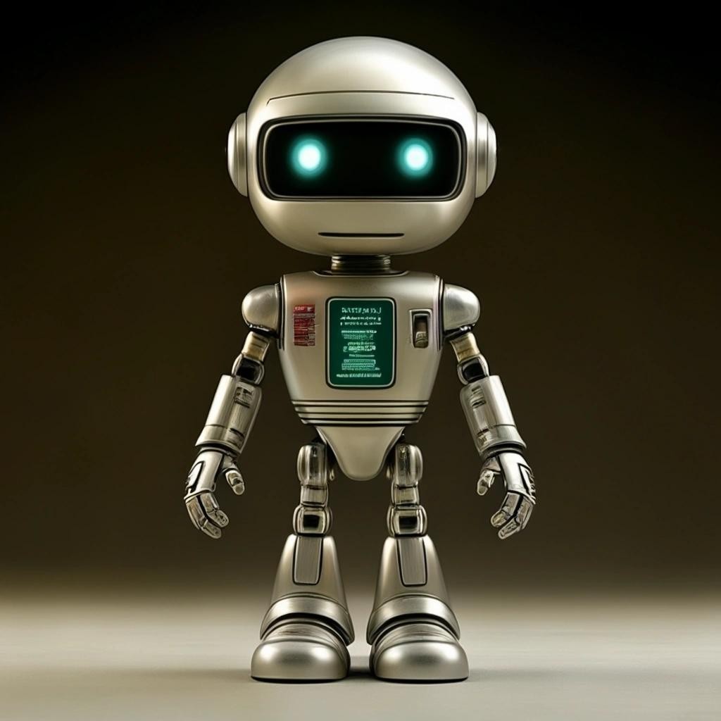 Image with seed 3844205664 generated via Stable Diffusion through @stablehorde@sigmoid.social. Prompt: Marvin the Robot, a humanoid robot who is very depressed, Hitchhiker's Guide to the Galaxy